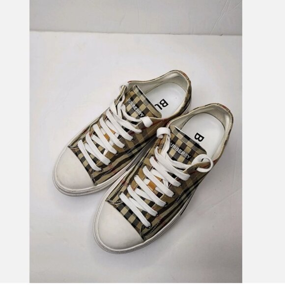 Burberry Checkered Platform Sneakers - Picture 7 of 12